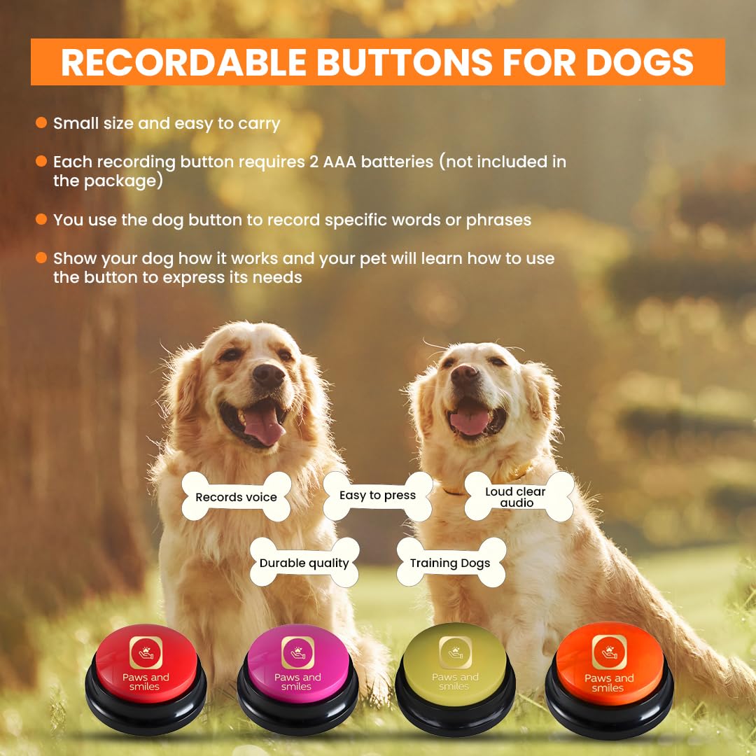 Paws & Smiles red button enhances quick command rewards during play