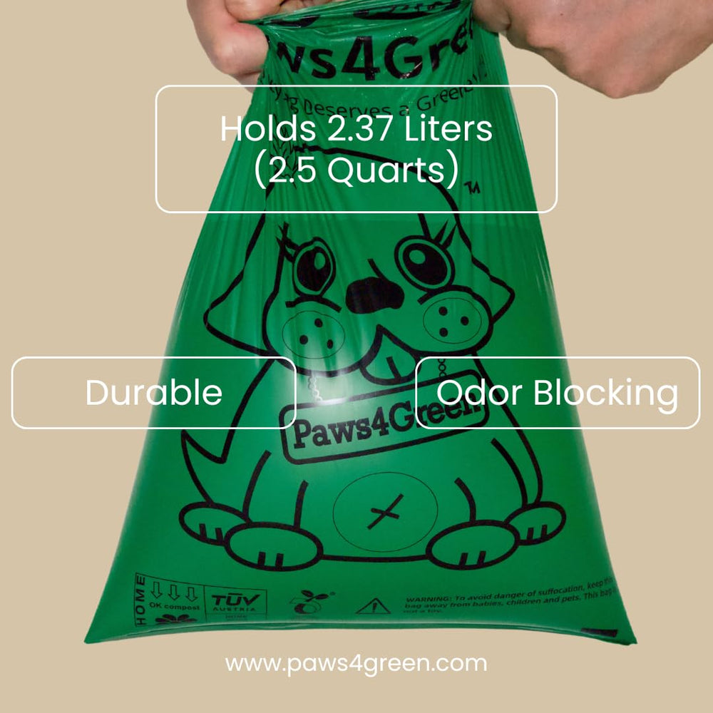 Paws4Green dark-green opaque bags conceal contents discreetly