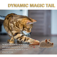 Pawsayes mouse toy USB charging port highlights easy recharging for longer indoor sessions.