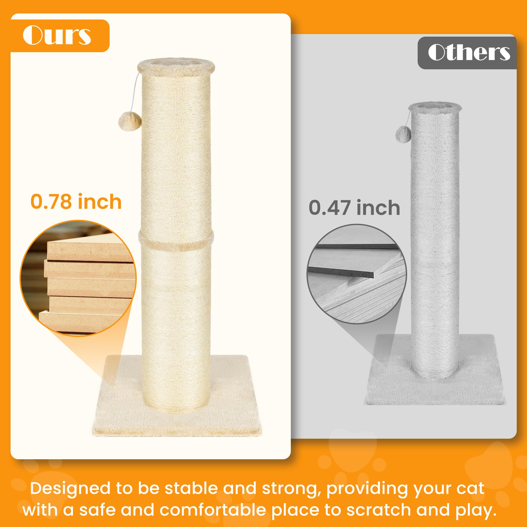PAWSCRAT beige-flannelette finish complements modern decor and hides wear