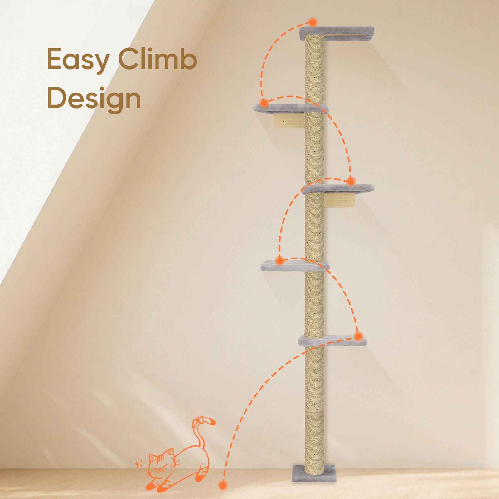 PAWSCRAT durable cat play area suitable for energetic cats