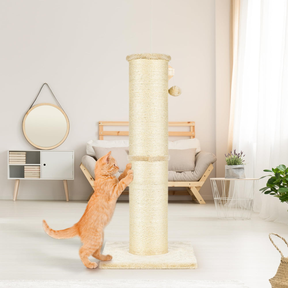 PAWSCRAT durable-scratch-post-indoors supports cats while protecting furniture