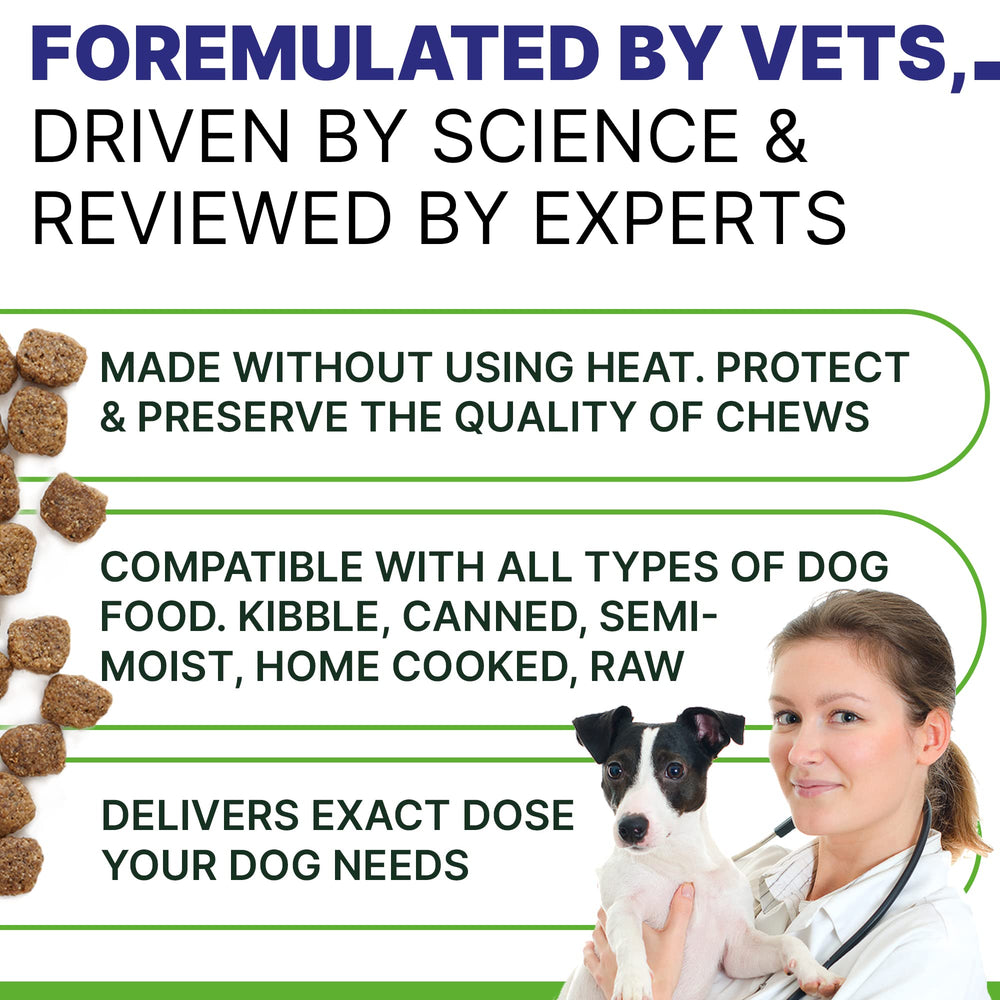 Pawsential Advanced Hemp Calming Treats being offered to a dog during car ride stress