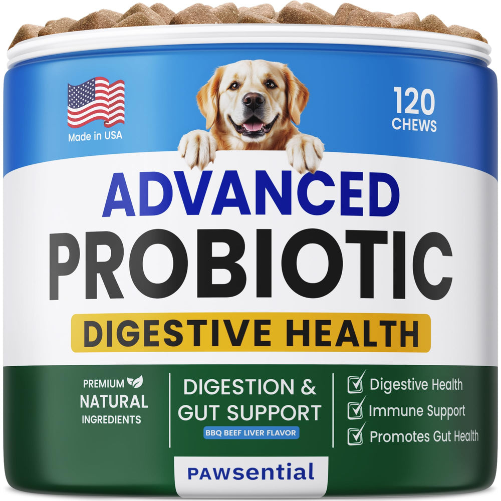 Pawsential probióticos para perros: bocaditos para apoyar la salud digestiva.