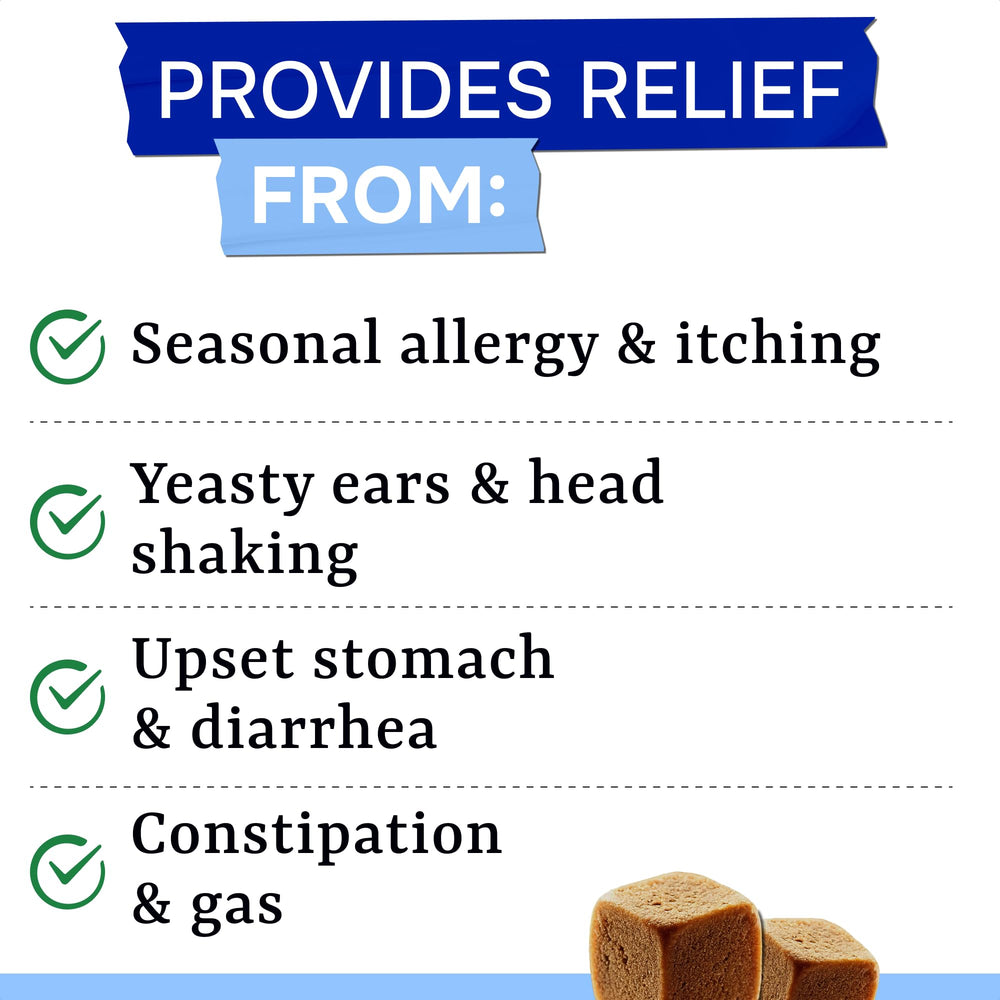 Pawsential probióticos para perros: alivio potencial de gases y malestar estomacal.