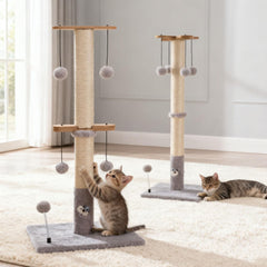 PAWSFANS four hanging balls offer interactive play at the top