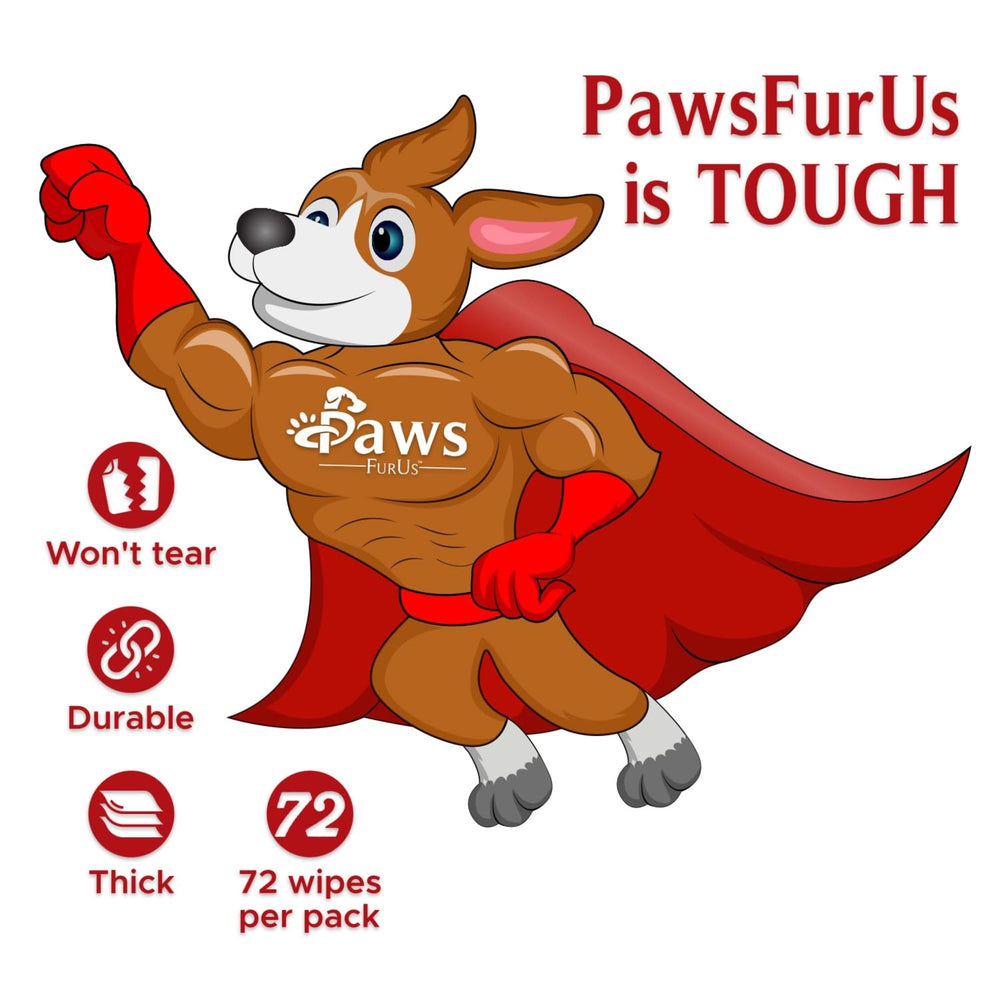 PawsFurUs wipes closeup on fur illustrates moisturizing effect and coat softness.