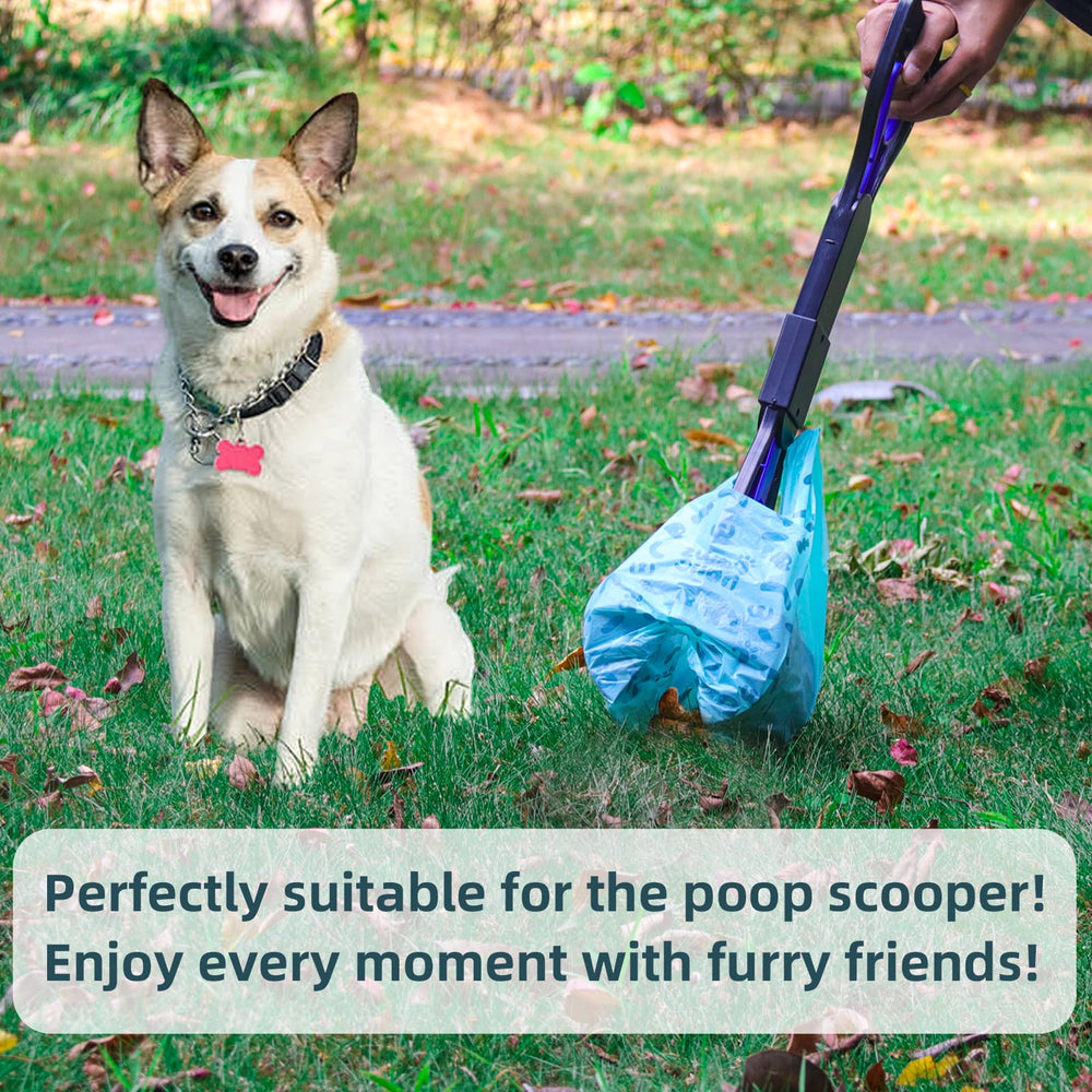 PAWSHOLIC cornstarch-based bags highlight eco-friendly disposal and strength