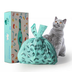 PAWSHOLIC lavender-scented bags shown in packaging for quick grab-and-go cleanup