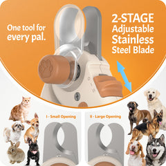Pawsibility Pet Nail Clip PRO 2026 magnifier guard aids precise length setup.