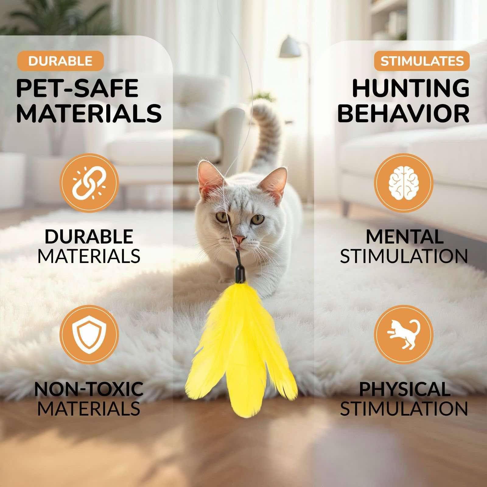 PAWSITIVE bonding-playtime cat toy highlighting shared activity