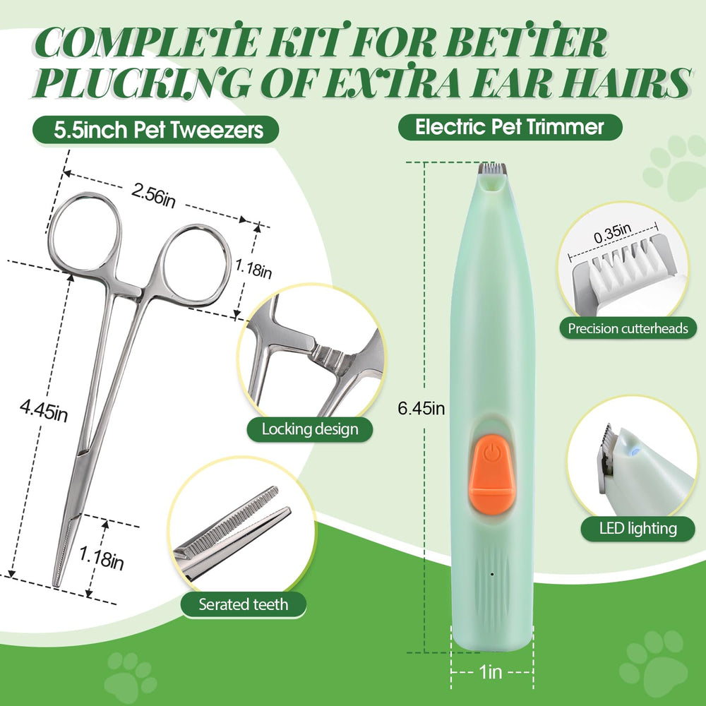 Pawsitive Vibes ear powder application demonstrating easy use