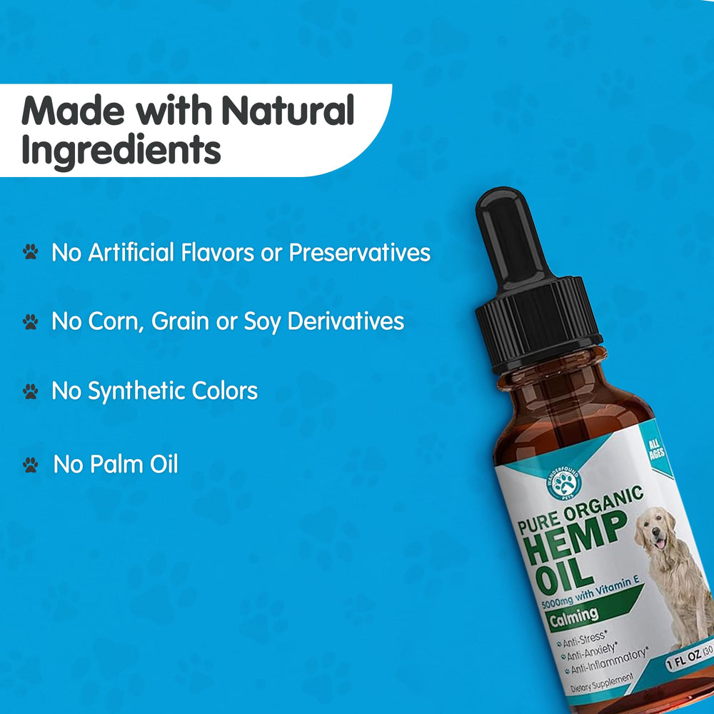 Pawsitive Wanderfound omega-3-6-9 label highlighting fatty acids and quality.
