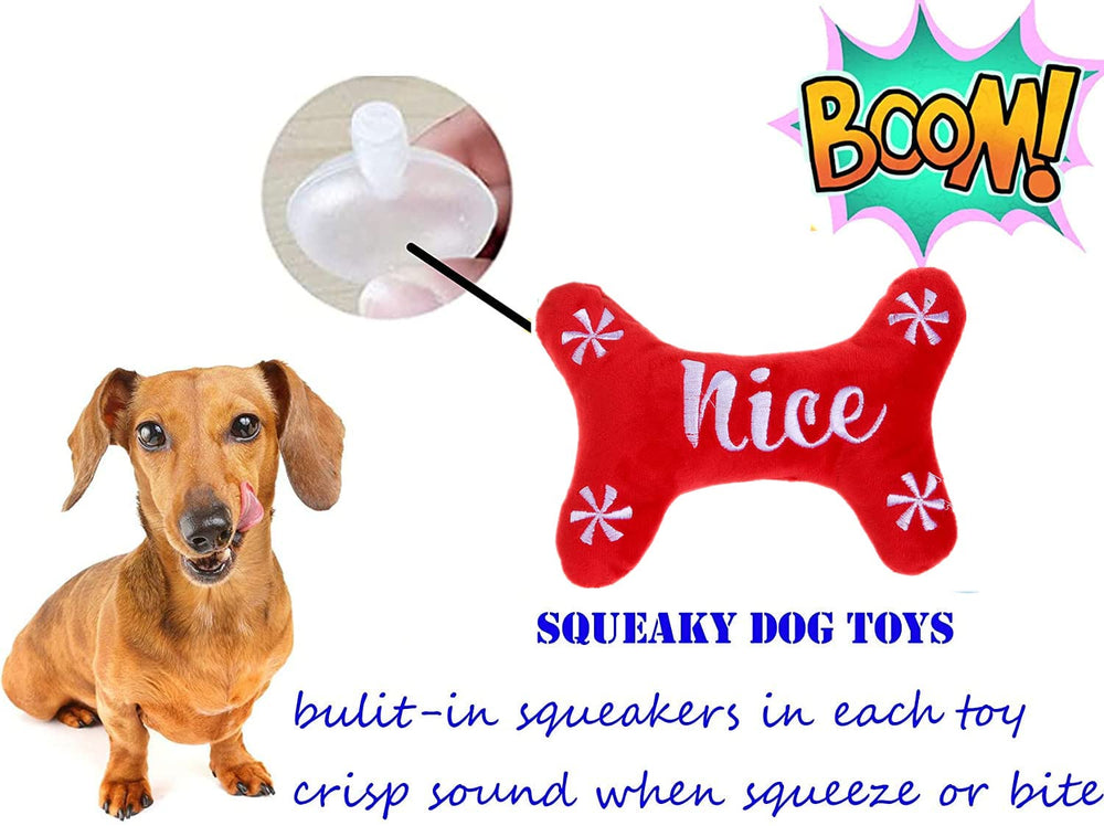 Pawskido bone-shaped toy in red offers festive play and gentle fun for puppies.