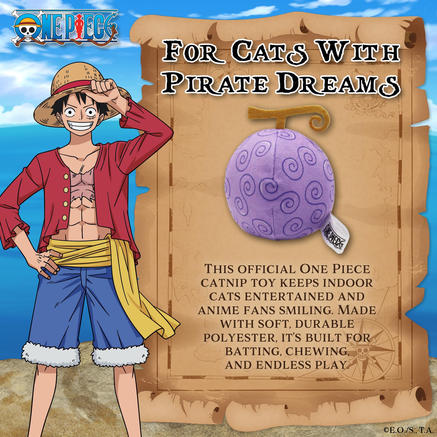 Pawsonify anime-inspired catnip plush gift for anime-loving cats