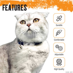 Pawsonify Naruto adjustable neck collar fits 8.5-12 inches with easy sizing.