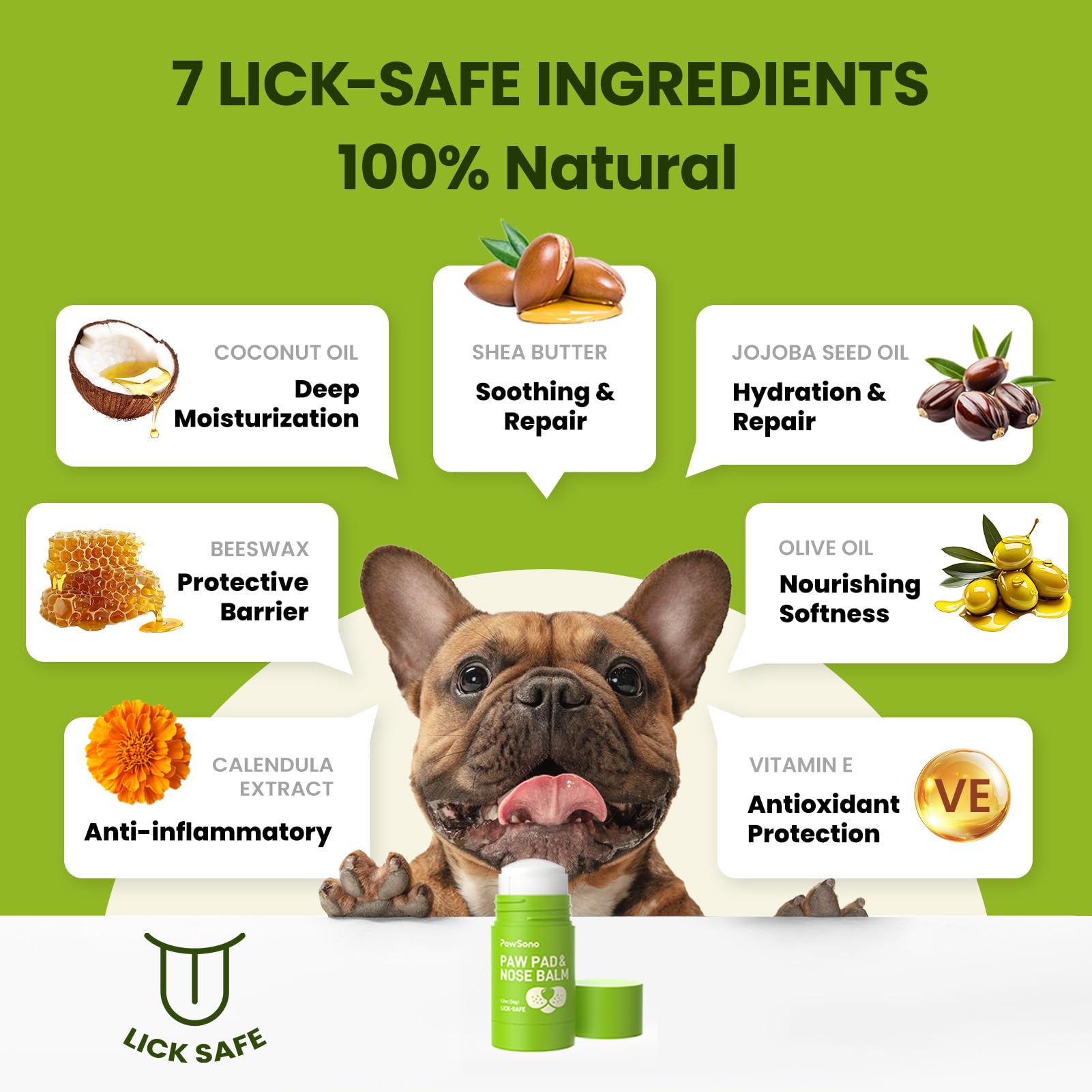 PawSono bálsamo, absorción rápida sin grasa para uso diario