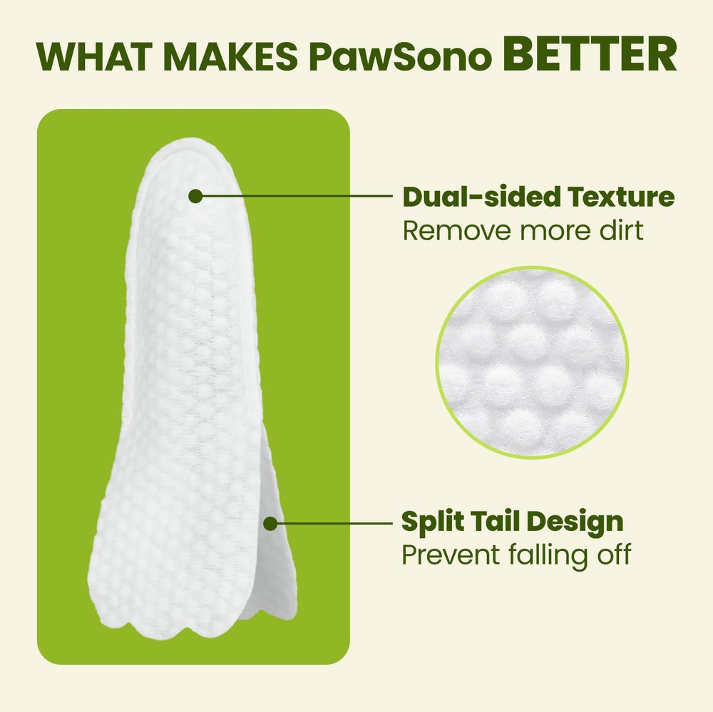PawSono extra-thick size helps stay securely on fingers