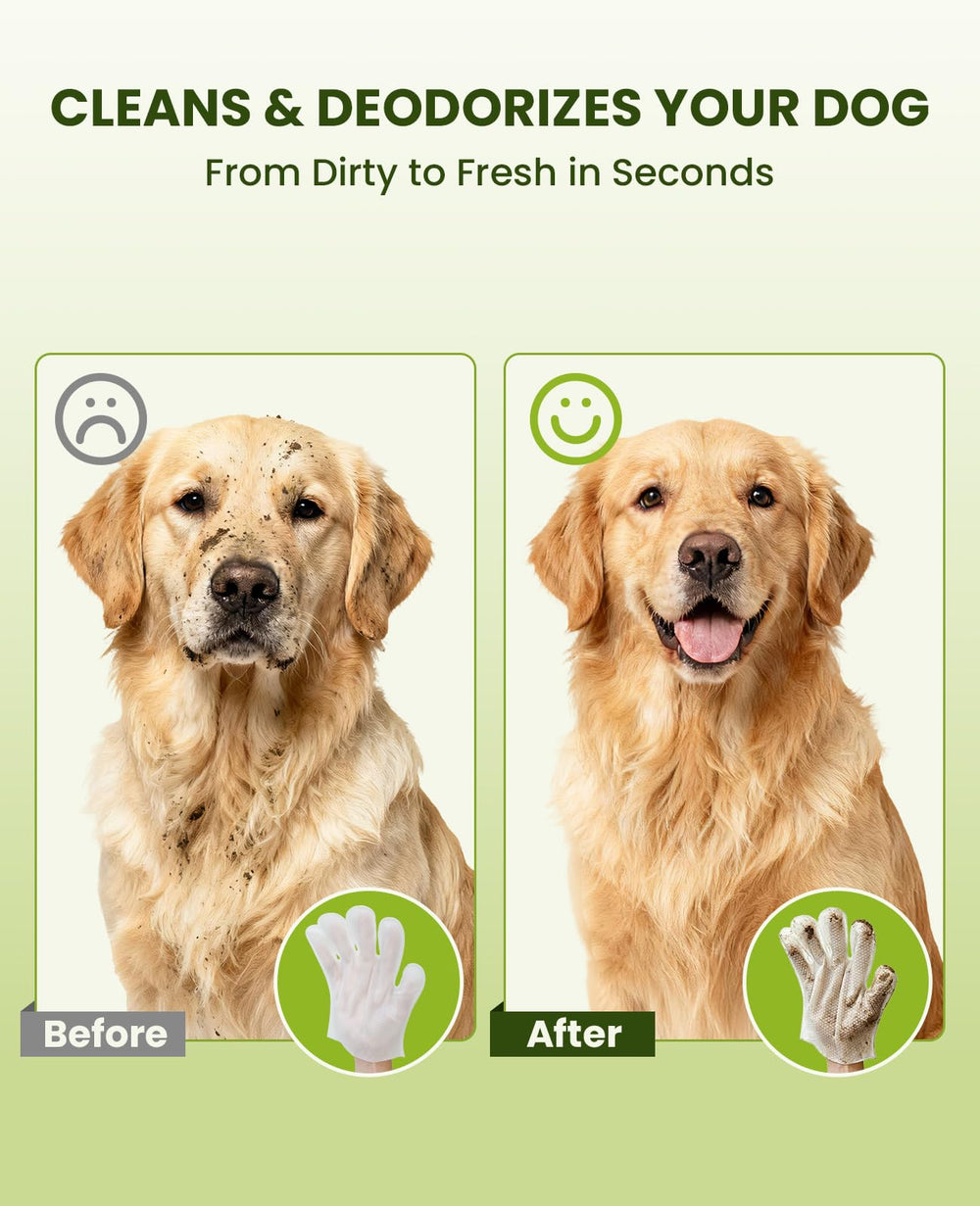 PawSono eyes-nose-clean glove wipe for gentle cleaning around eyes and nose