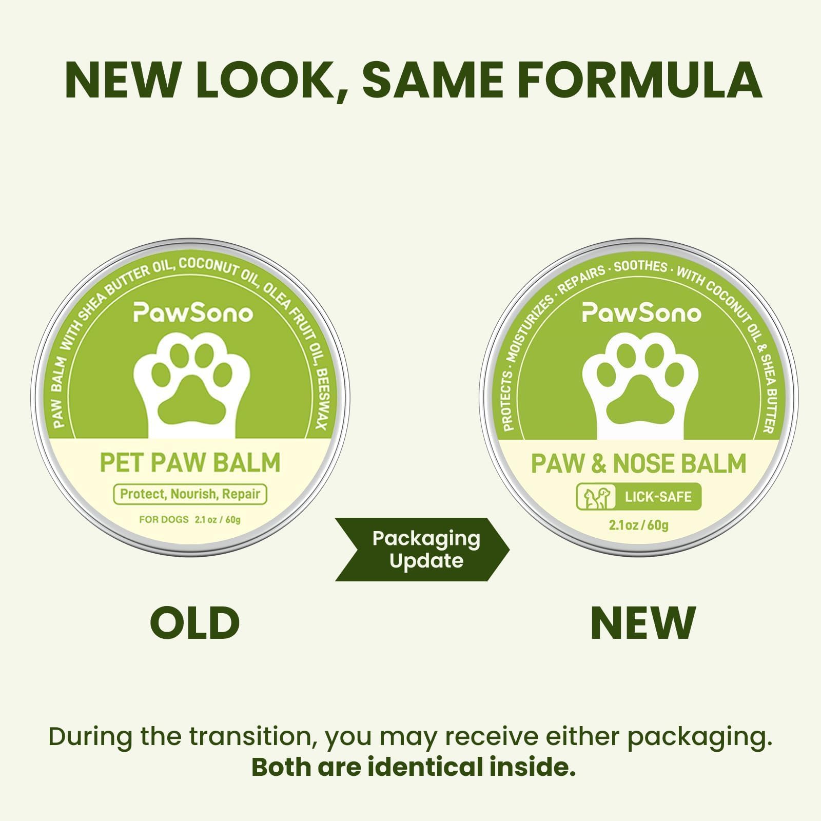 PawSono easy absorption image highlights fast, non-greasy moisturization