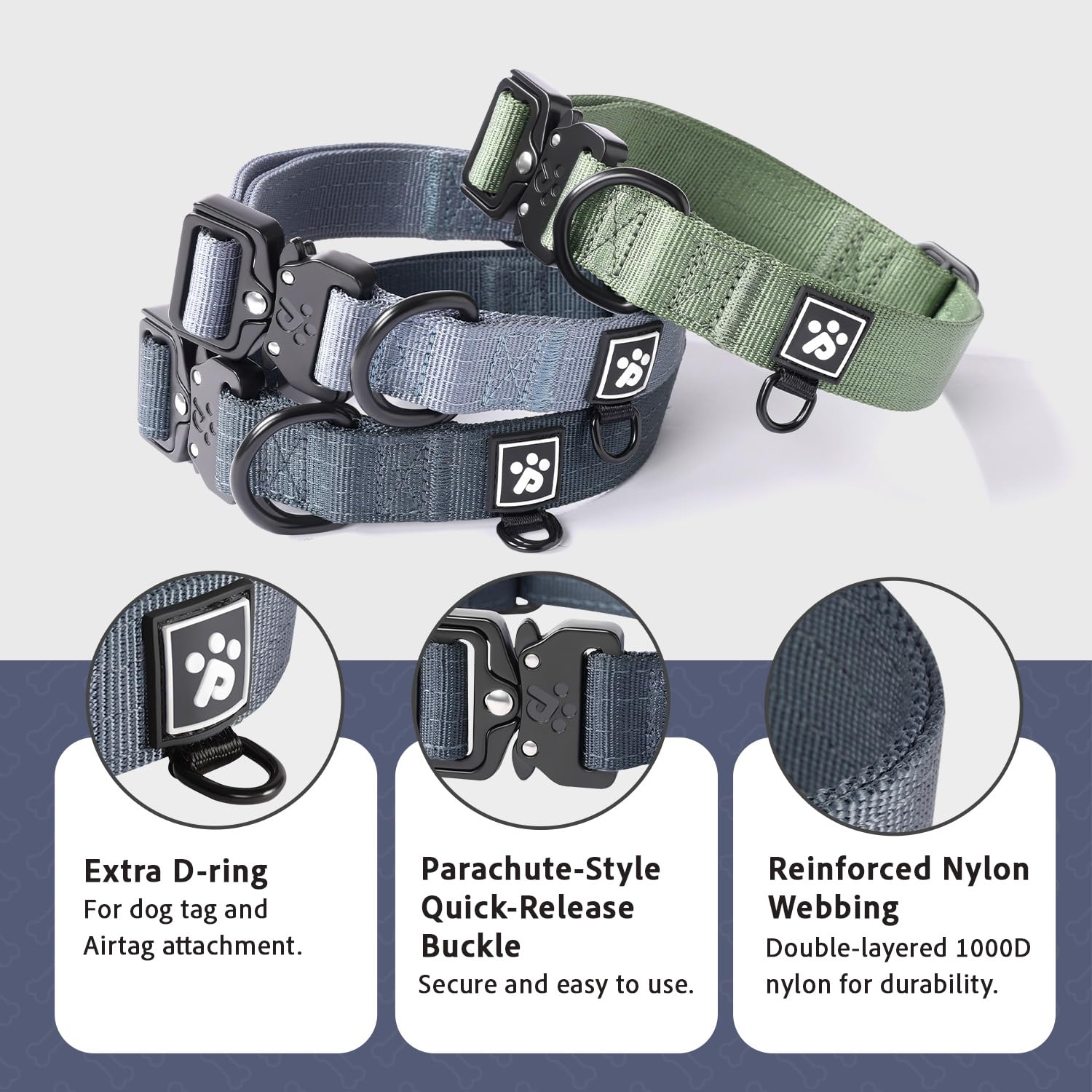 PAWS PASSION Nightfall adjustable fit demonstrates precise sizing for large dogs.