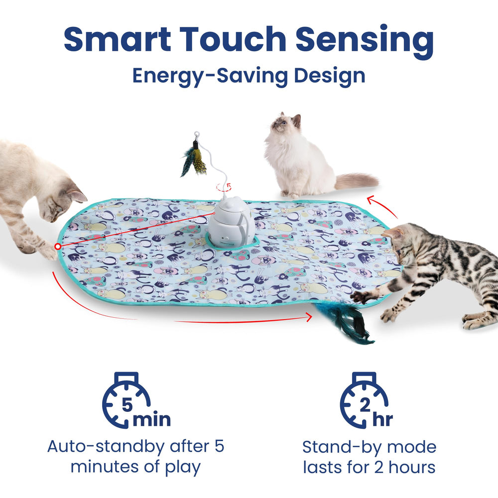 PAWSPIK 3-speed modes adapt to your cat’s energy level and mood.