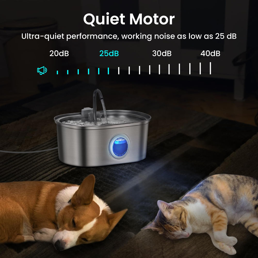 PAWSPIK SS-01 five-layer filtration ensures fresher tasting water.