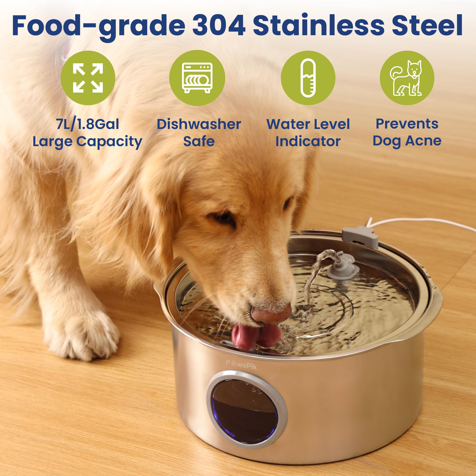 PAWSPIK PawsPik 1.8-gallon capacity helps multi-pet homes reduce refills