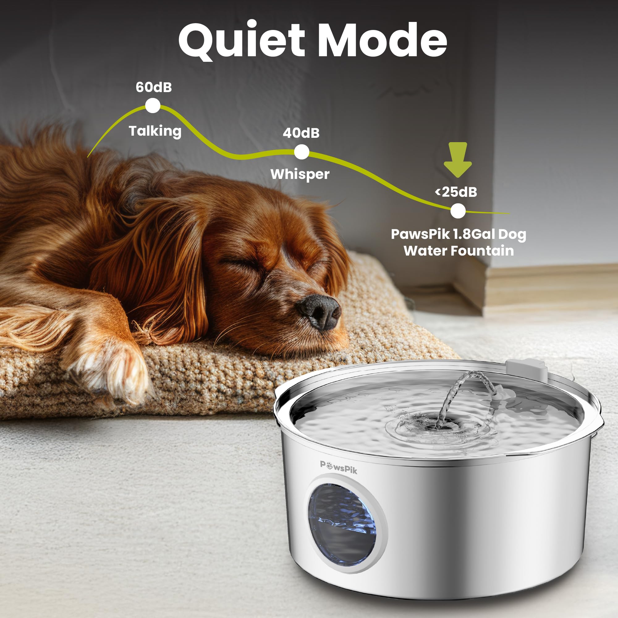 PAWSPIK PawsPik wide drinking area supports easy hydration for big breeds