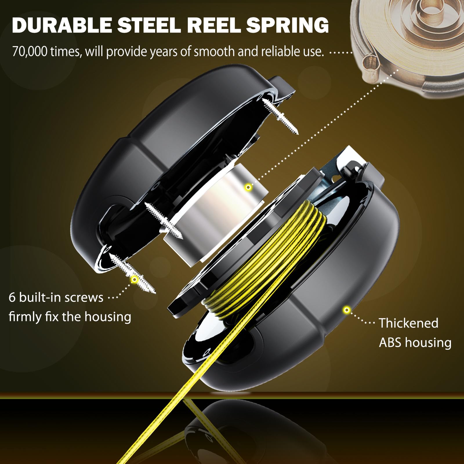 PAWSTATION heavy-duty steel cable resists chewing and harsh weather for lasting outdoor use