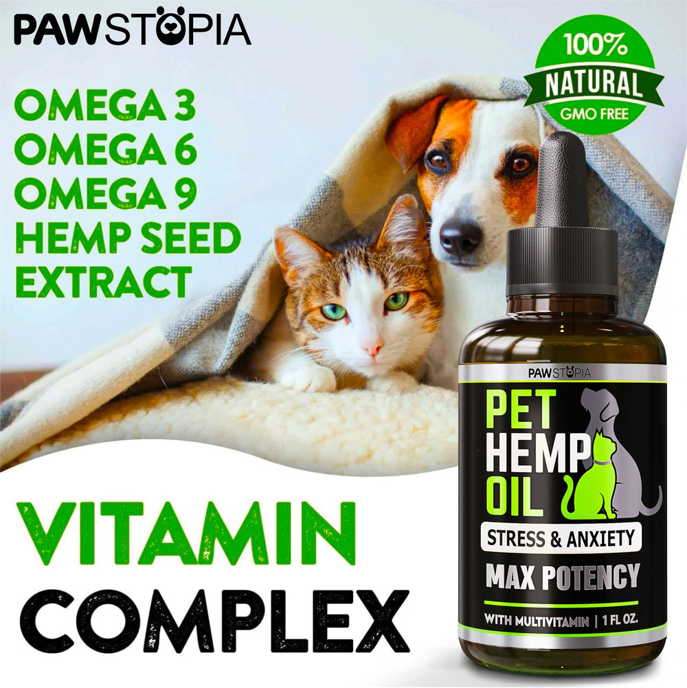 Pawstopia hemp oil drops aid easy digestion and quick absorption.