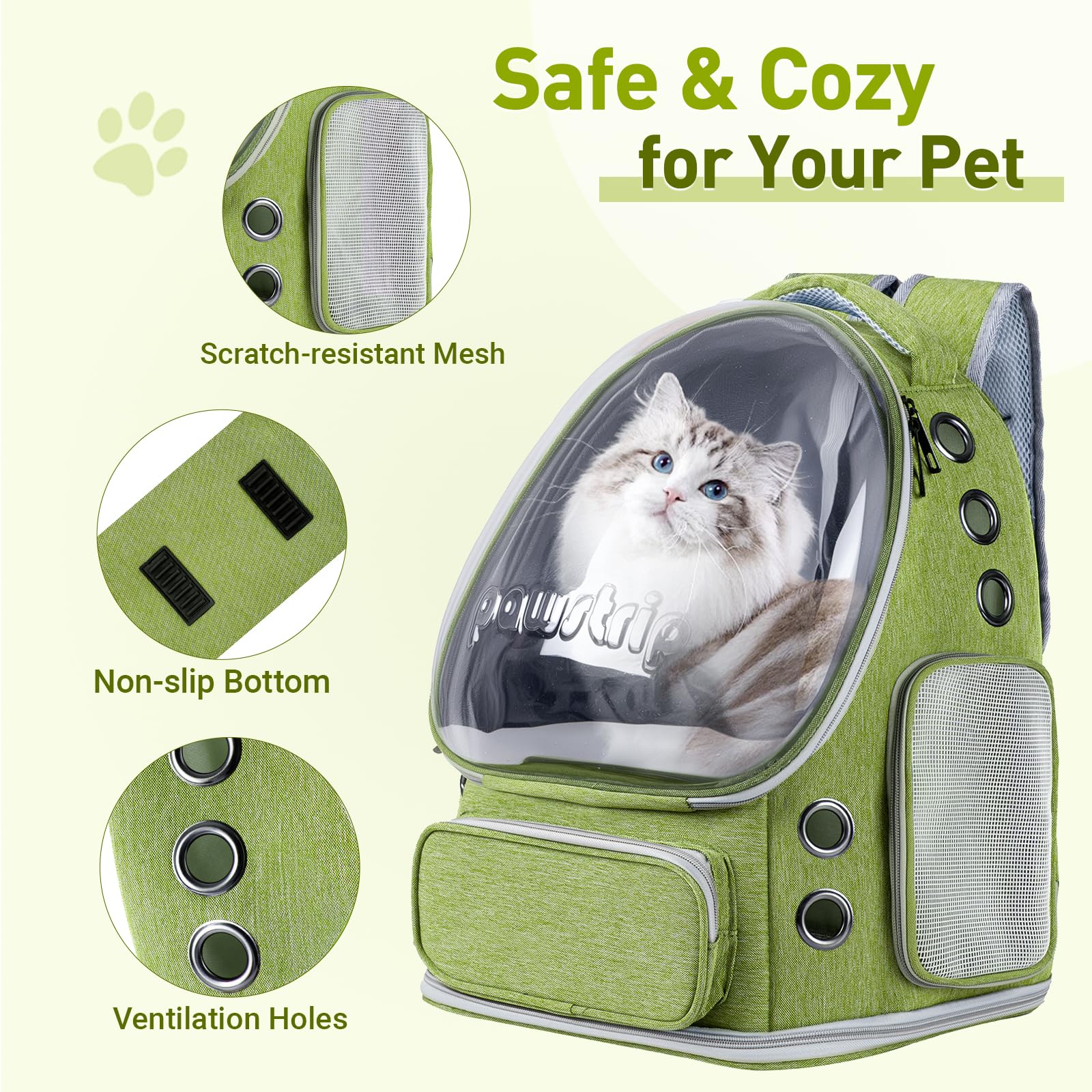 Pawstrip airline-approved travel carrier designed for easy airport navigation and pet comfort.