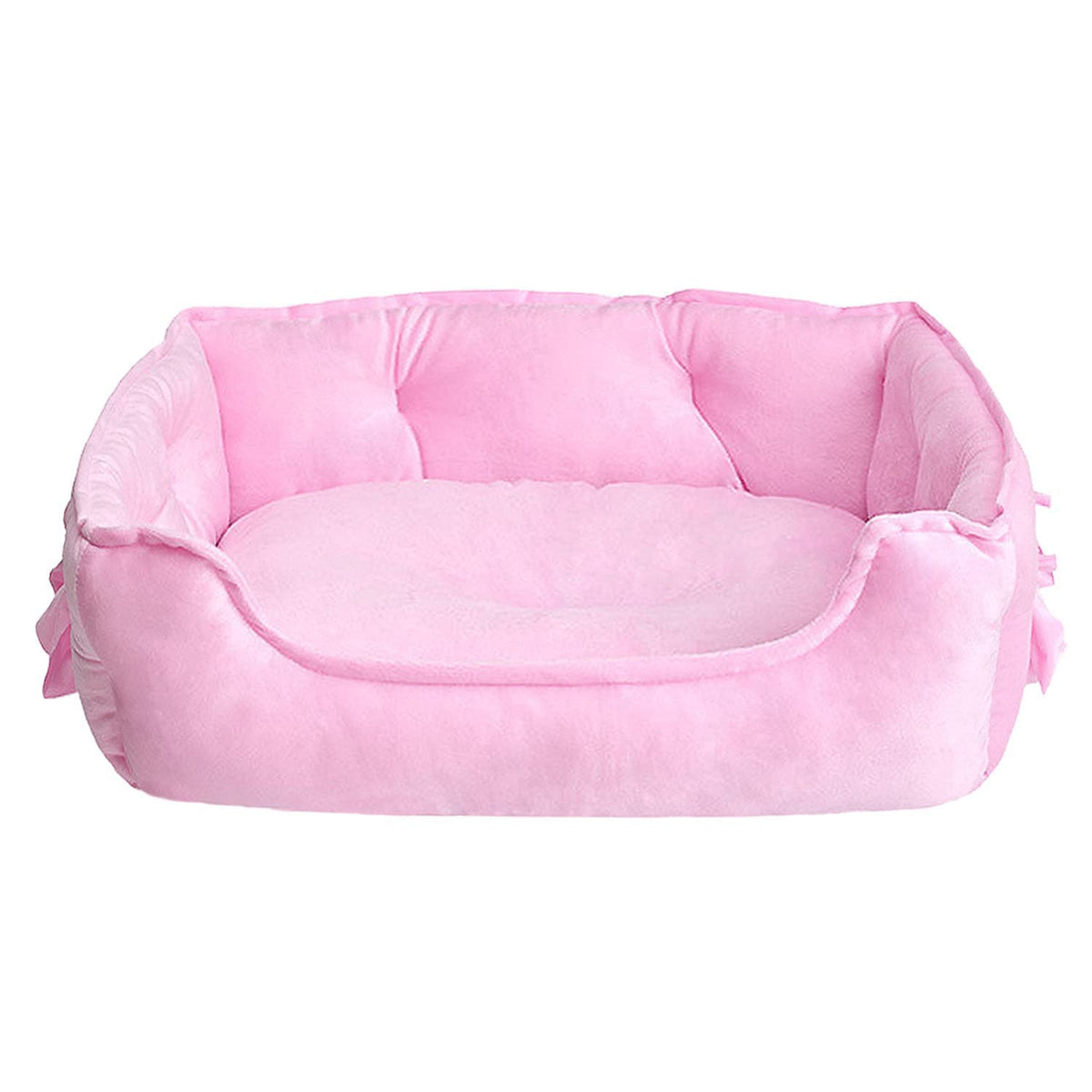 pawstrip Cute Princess Dog Bed Pink top view shows cozy nest for small dogs