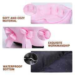 pawstrip Cute Princess Dog Bed Pink small dog resting comfortably
