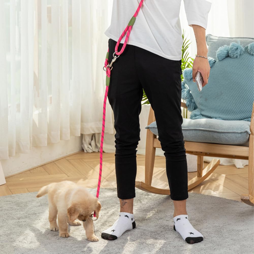 pawstrip pink leash enhances safety and control during walks