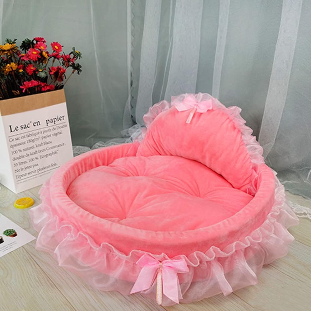 Pawstrip Pink Bed Size Options suit small-to-medium pets.
