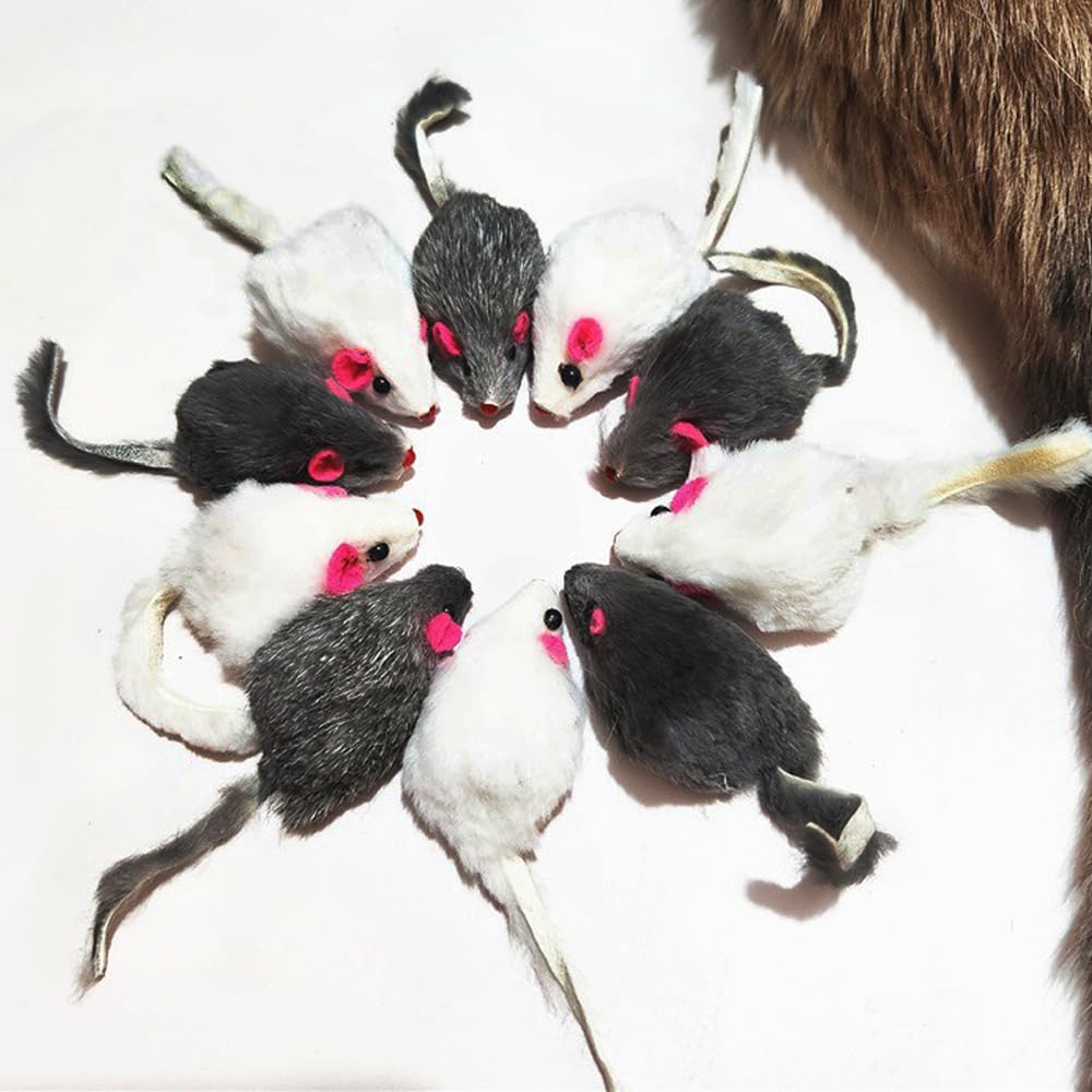 pawstrip realistic mice cat toy detail presents lifelike silhouette for hunting instincts