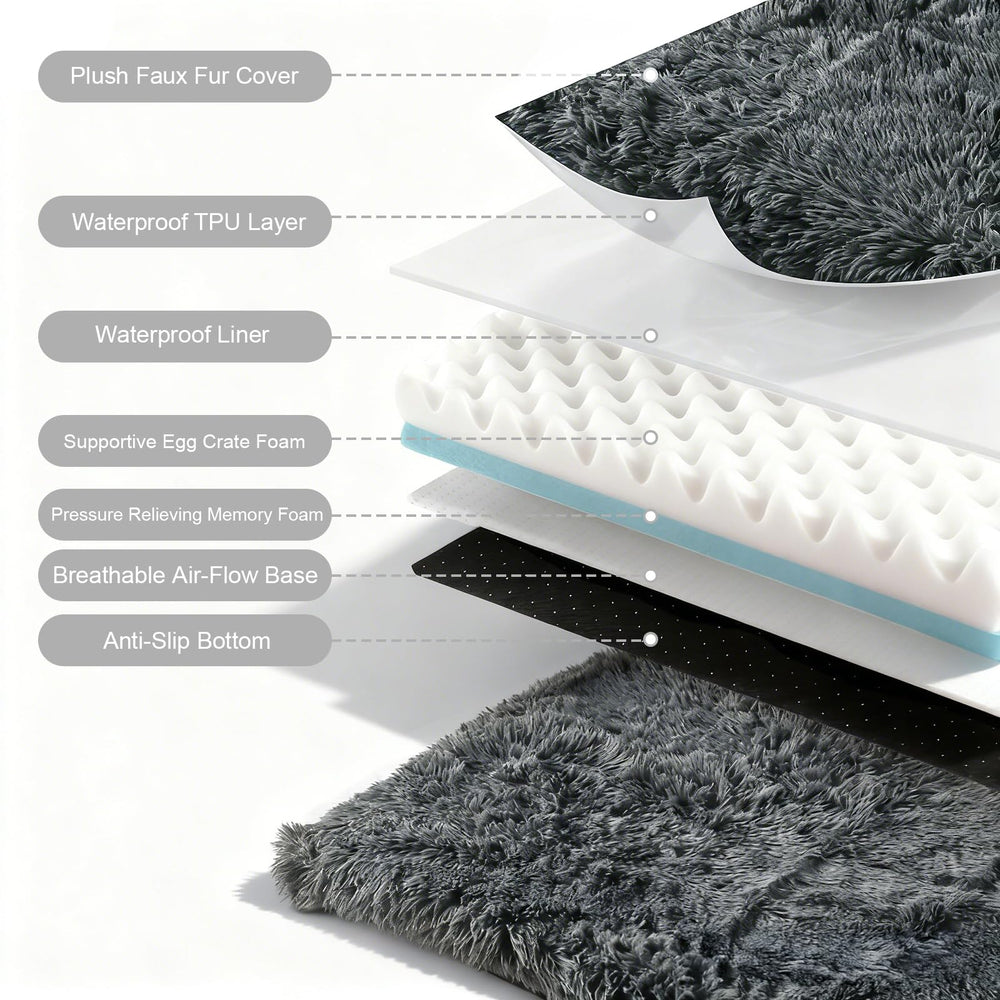 Pawstrip XL dual-layer foam detail with breathable egg-crate layer for airflow