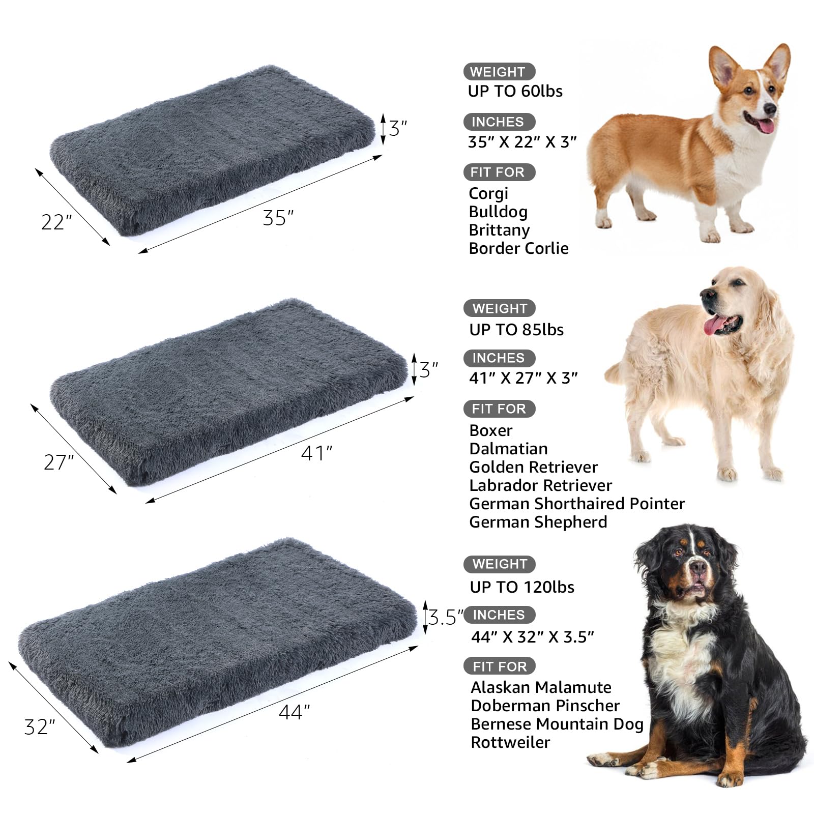 Pawstrip XL non-slip bottom holds the bed on slick floors