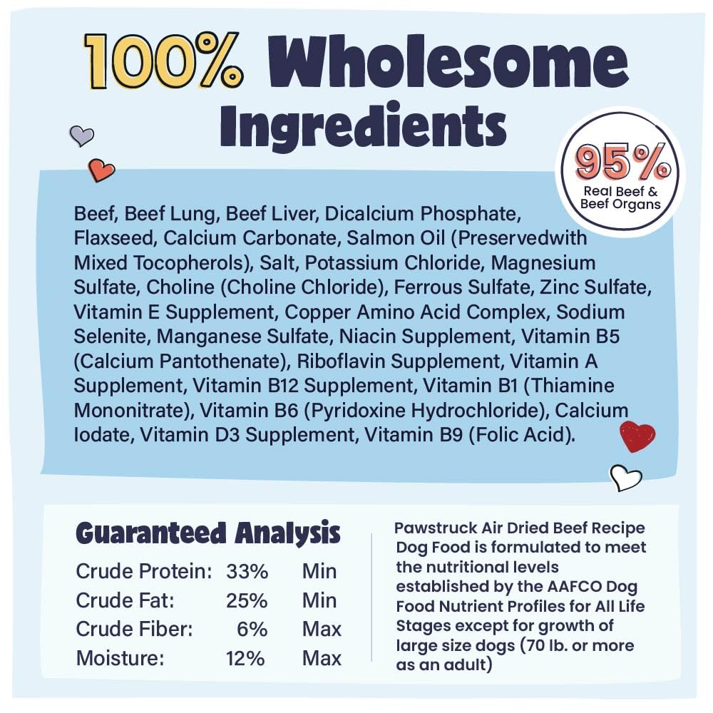 Pawstruck air-dried dog food serving shown in bowl for dinner.