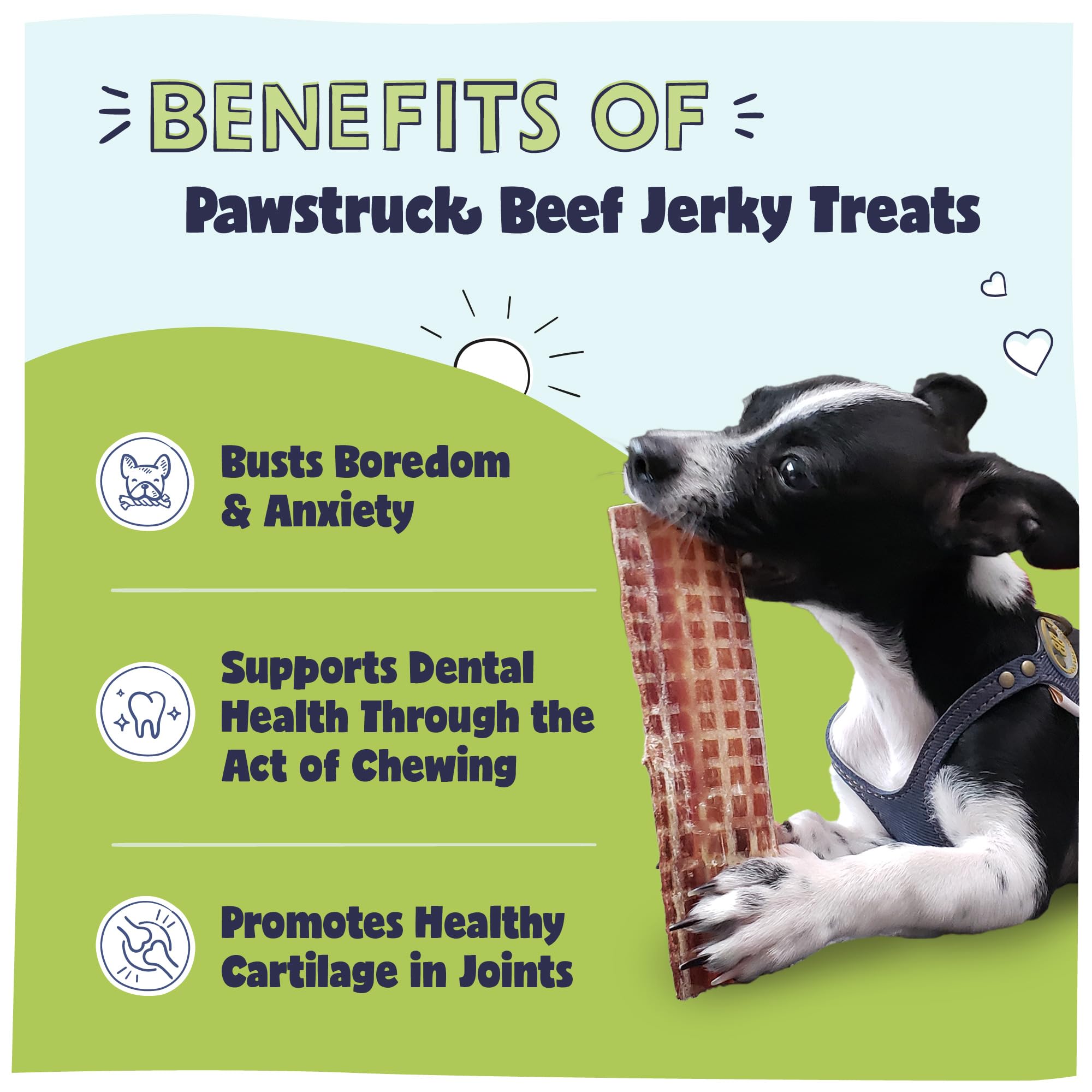 Pawstruck: enfoque en articulaciones con glucosamina y condroitina para movilidad.