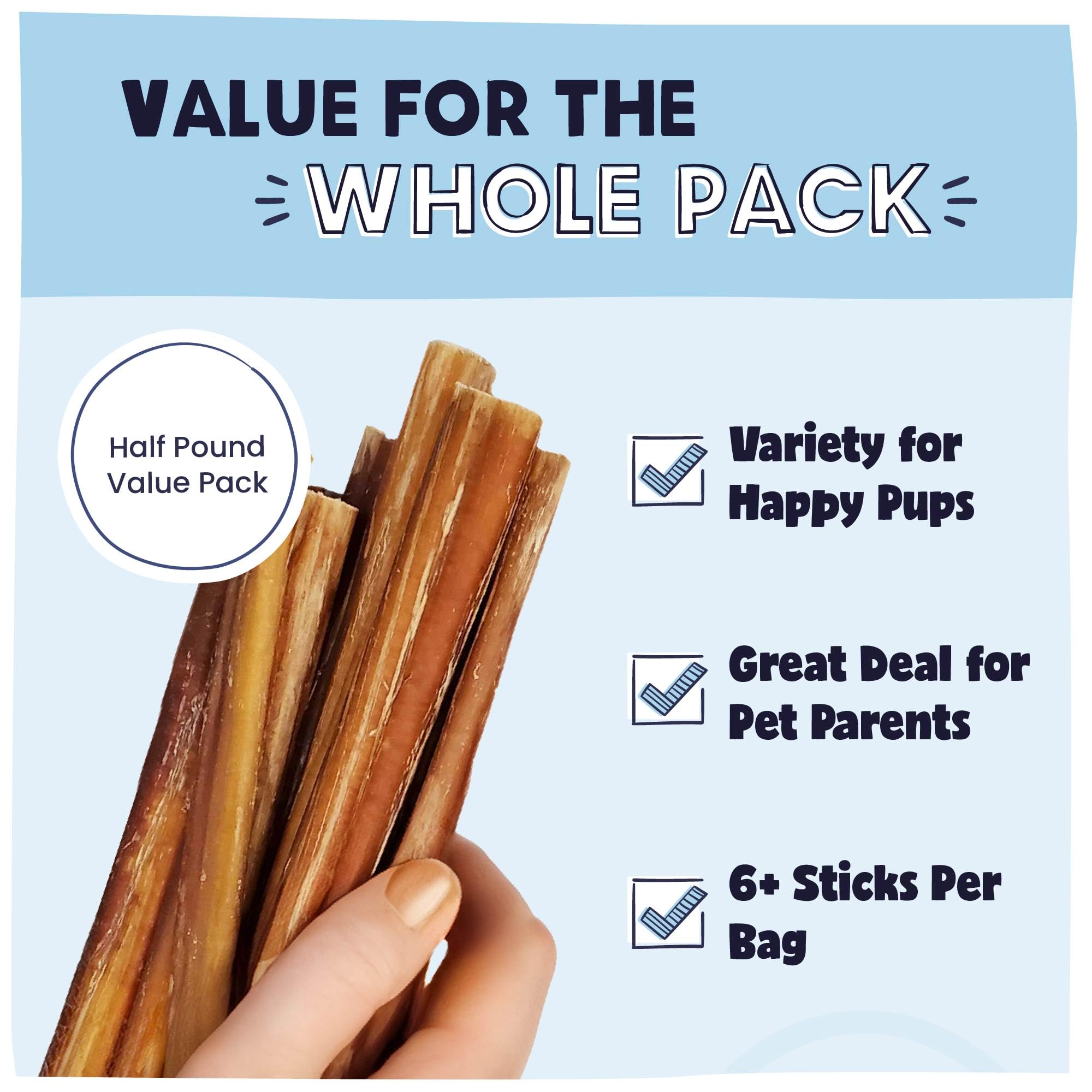 Pawstruck bully sticks dental massage benefit while your dog chews