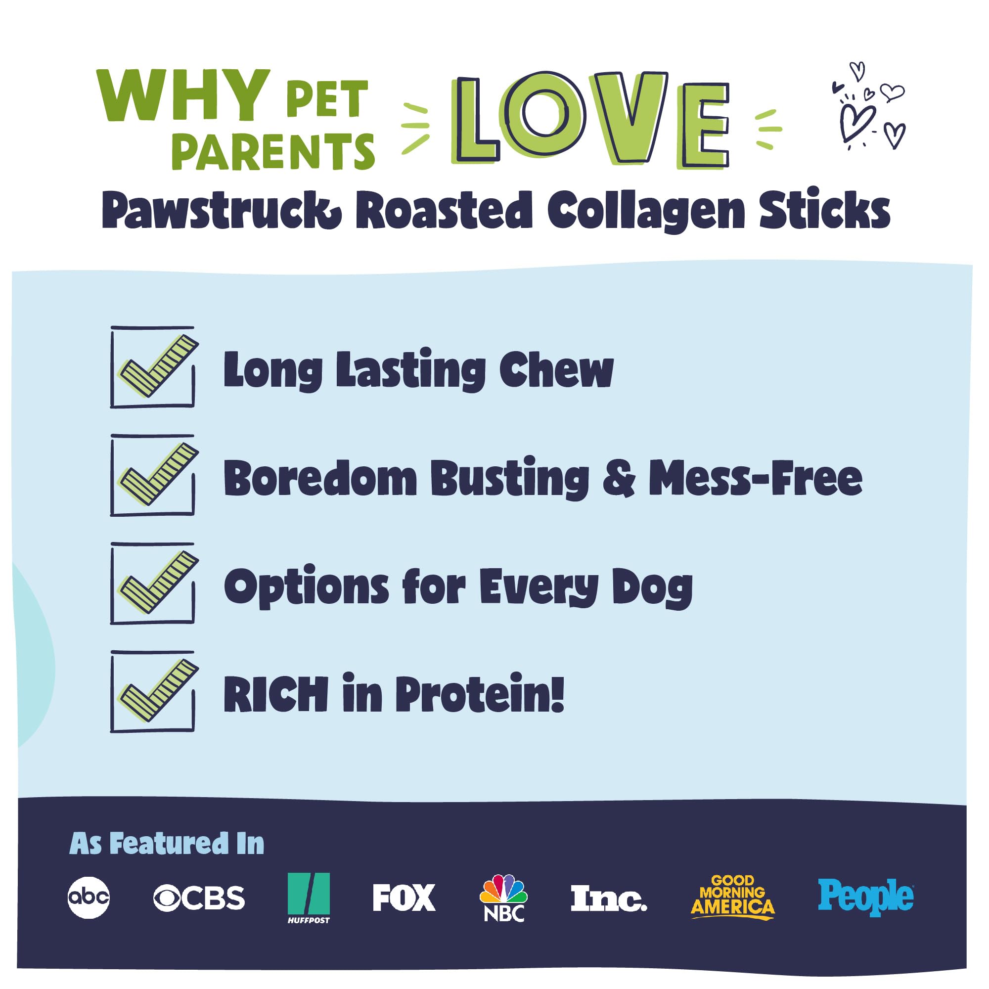 Pawstruck collagen sticks dental-health focused image showing chewing action