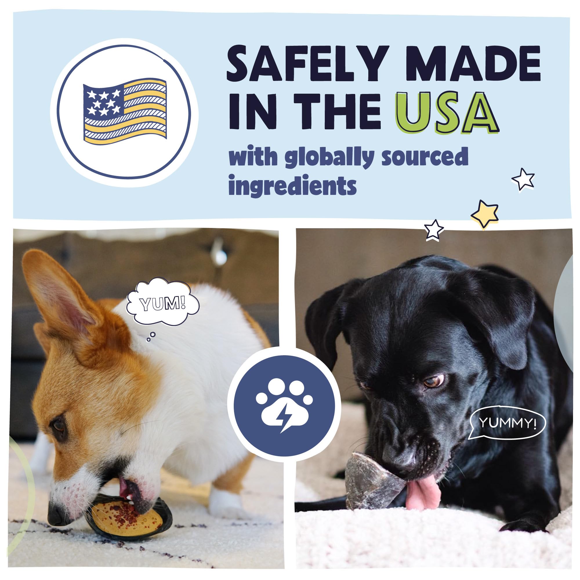 Pawstruck cow-hoof chew near-view emphasizes potential dental care support