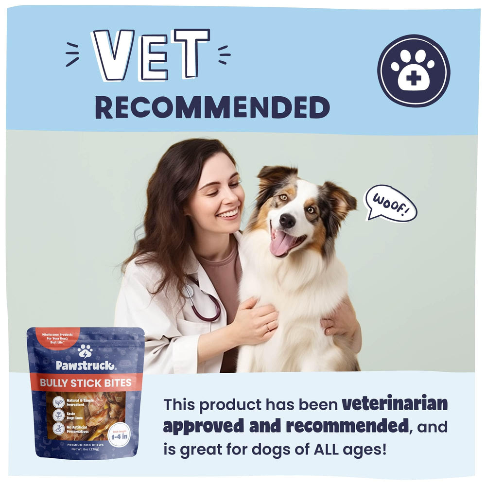 Pawstruck dental chews for tartar control through chewing.