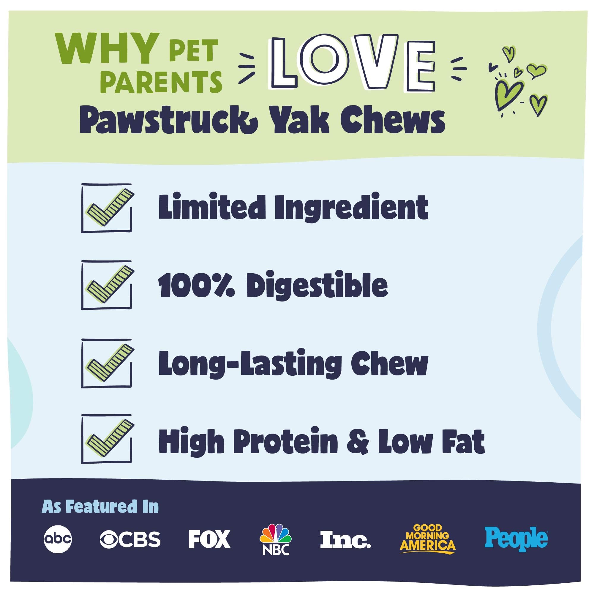 Pawstruck Himalayan Yak Dog Chew with a dog in frame for joyful chewing.