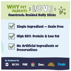 Pawstruck low-odor dog chew keeps rooms breathable during chewing.