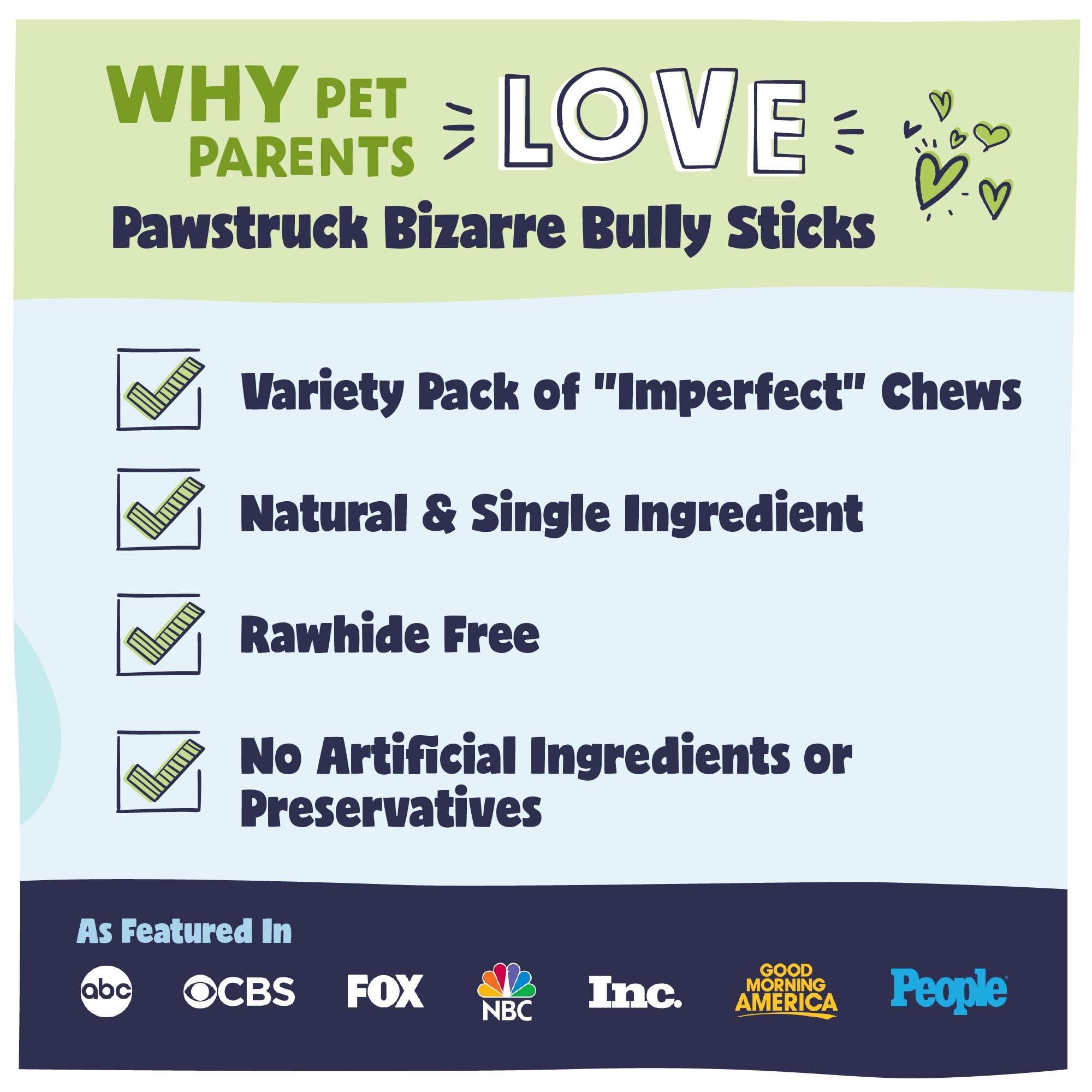 Pawstruck natural dog treats highlight no artificial ingredients or chemicals