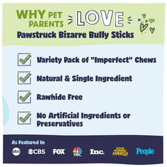 Pawstruck natural dog treats highlight no artificial ingredients or chemicals
