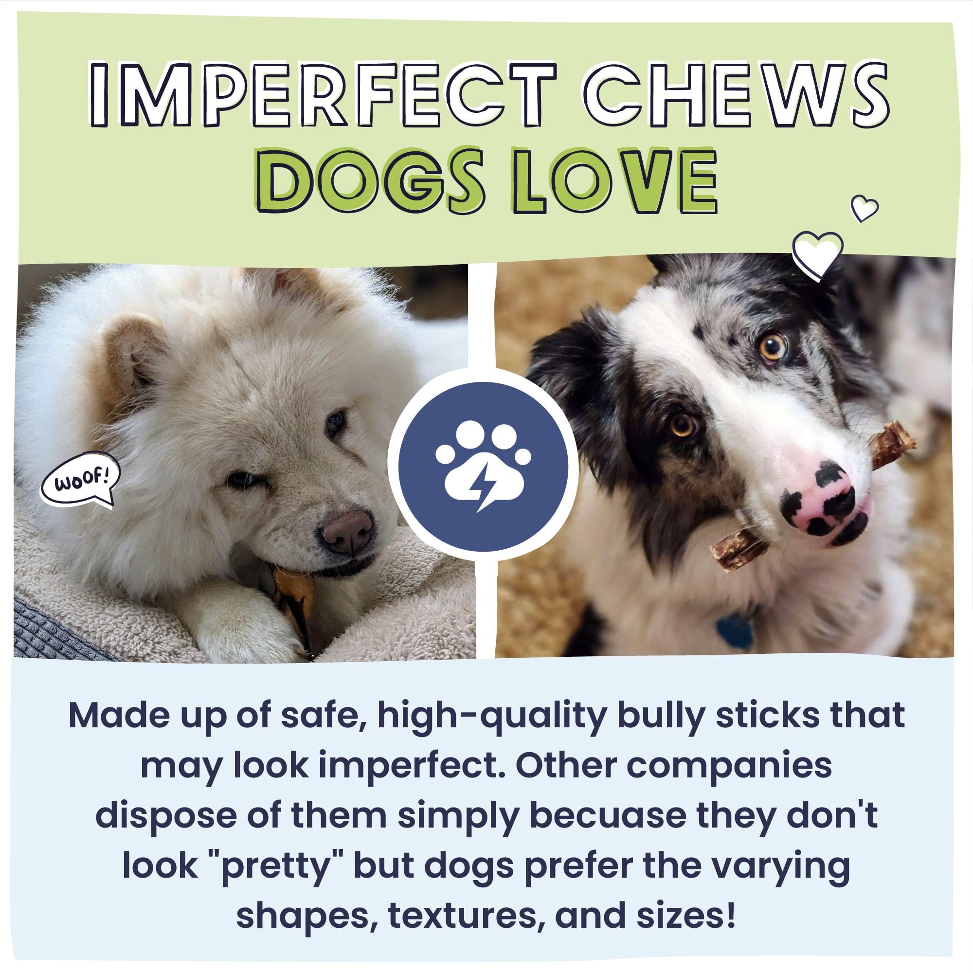 Pawstruck rawhide-free odor-minimized bully sticks ideal for odor-free chewing
